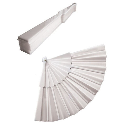 TRADE SHOP - 12 Ventagli Ventaglio Bianco Segnaposto Ricevimento Matrimonio Sposi Wedding -