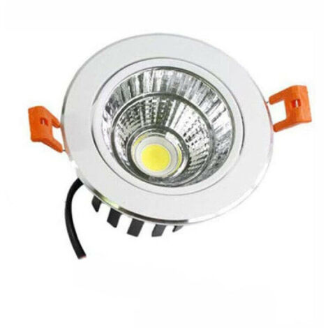 Trade Shop - 12W COB LED-Einbaustrahler für Zwischendecken, kaltes warmes natürliches Licht -