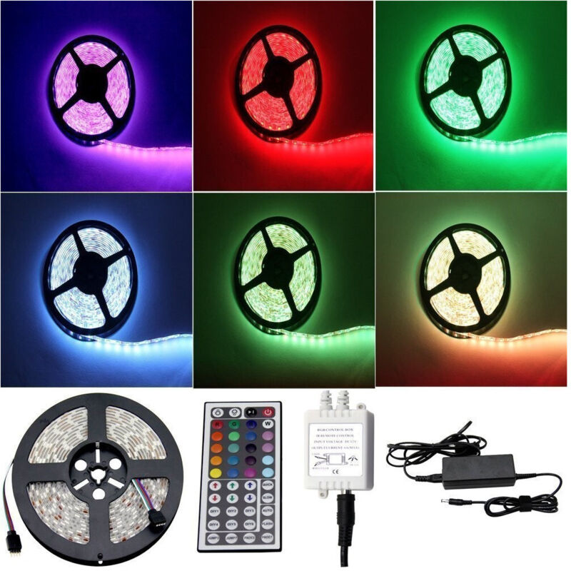 Ruban Led Rvb Multicolore 5 Mètres Smd 5050 étanche Bobine 12 V