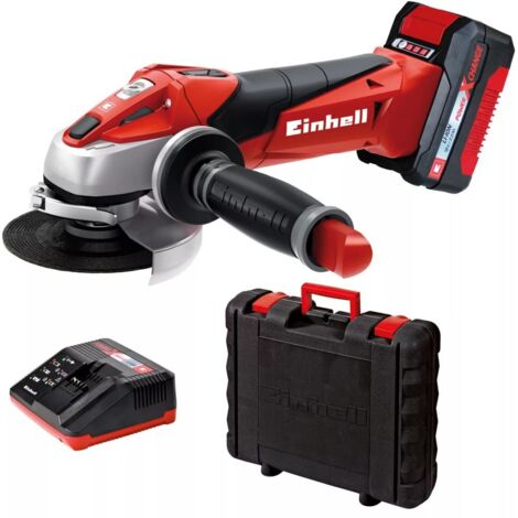Trade Shop - 18V LITHIUM-AKKU-WINKELSCHLEIFER EINHELL TE-AG 18 Li KIT FLEX 115MM -