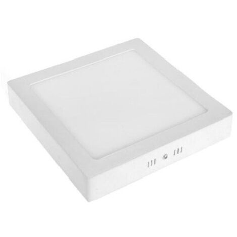 Trade Shop - 18w Panel De Luz De Techo Cuadrado 90 Led 2835 Smd Blanco Caliente Ac90-240v -