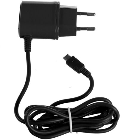 Trade Shop - 1A MICROUSB SCHWARZ NETZLADEGERÄT BATTERIE-LADEGERÄT -