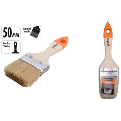 Trade Shop - 2" 50MM FLACHER PINSEL FARBPINSEL ZUM LACKIEREN 90263 -
