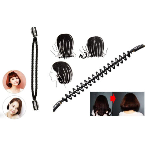 TRADE SHOP - 2 Bob Torsione Capelli Lunghi A Corti Chignon Accessori Per Acconciatura Styling -
