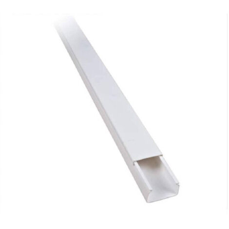 TRADE SHOP - 2 Canalina Elettrica Passacavi Plastica Ct2 2mt 40x25mm Bianca Copertura 5624025 -