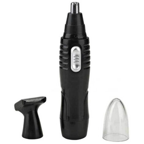 Trade Shop - 2-in-1-Rasierer für unerwünschte Haare, 2 Köpfe, Nase, Ohren, Augenbraue, Bart, Skysuper -