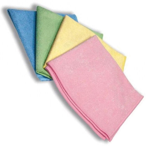 Trade Shop - 2 Paños De Microfibra Super Absorbente Multiusos Que No Rayan Limpieza Brillante -
