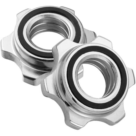 TRADE SHOP - 2 Pz Coppia Ricambi Accessori Per Manubrio Bilanciere Morsetto Dado A Vite 25mm -