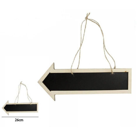 Trade Shop - 2 Pz Lavagna A Freccia Da Appendere Lavagnetta Cartello Targa Direzionale 53930a -