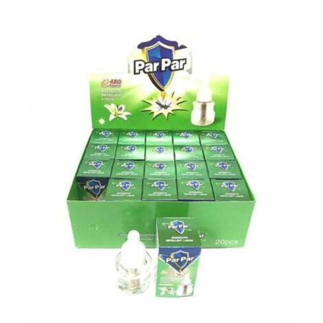 Trade Shop - 20 Pz Ricarica Vaporizzatore Elettrico 50 Ml Liquido Anti Zanzare Gelsomino -