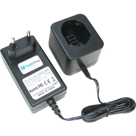 Trade-Shop 220V Netzteil Ladegerät Ladekabel (1,2V-18V Ni-MH Ni-Cd) für Black & Decker England SL1 3YD, PS350, PS3550, CD12, CD12C, KC12GT