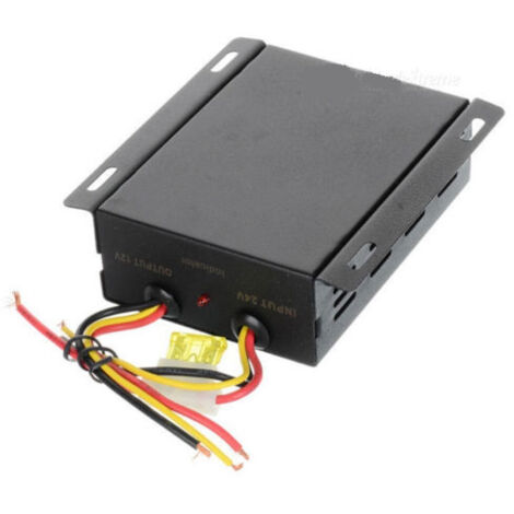 Trade Shop - 24v A 12v Dc Converter 15a Coche Auto Motorcycle Bus Camion -
