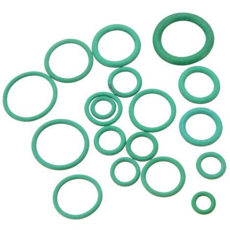 Trade Shop - 270 Stück O-Ring-Dichtungen, 18 verschiedene Größen, O-Ringe, Gummiringe, Grün -