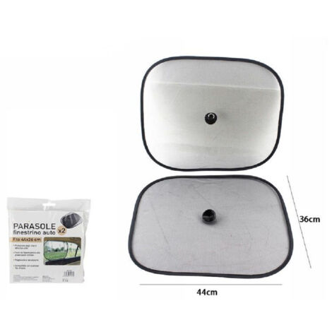 Trade Shop - 2er-Set Verdunkelungs-Sonnenblenden für Autofenster mit Saugnäpfen, Fensternetz 70162 -