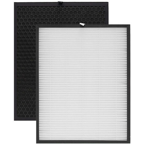 Trade-Shop 2in1 Filter-Set (HEPA-Filter + Aktivkohlefilter) kompatibel mit Philips Series 3000 3000i 4000 4000i 4500i Luftreiniger Luftwäscher