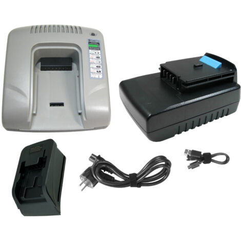 Trade-Shop 2in1 Set: Li-Ion Akku 14,4V / 2000mAh + Ladegerät mit USB Anschlüssen kompatibel mit Black & Decker 90551475, A1514L