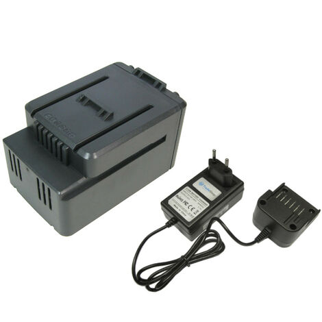 Trade-Shop 2in1 Set: Li-Ion Akku 40V / 2500mAh + Ladegerät inkl. Netzteil für Worx WG569E.9 WG776E.9 ersetzt WA3536 WA3734 / Gartengeräte