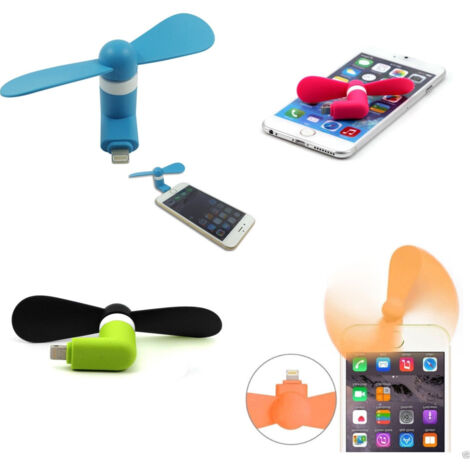 Trade Shop - 2X VENTILATOR MINI FAN PORTATILE USB FÜR PC HINWEIS CELLULAR SMARTPHONE -