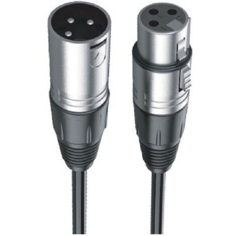 Trade Shop - 3-POLIGES XLR-STECKER-ZU-BUCHSE-AUDIO-MIKROFON-VERLÄNGERUNGSKABEL 10 METER XLR-04 -