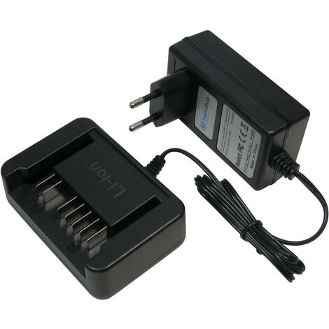 Trade-Shop 36V Li-Ion Akku Ladegerät Ladestation kompatibel mit Hitachi CS36DL, DH 36DAL, DH 36DBDL, DH 36DBL, DH 36DBML, DH 36DBQL, DH 36DL, DH36DBL
