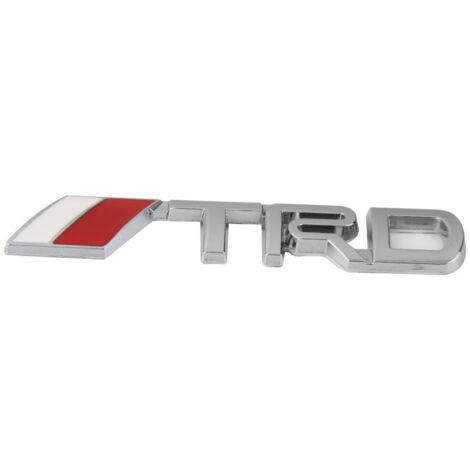 Trade Shop - 3D METALL CHROM DEKORATION AUFKLEBER FÜR AUTO TRD EMBLEM FIGUR AUFKLEBER -