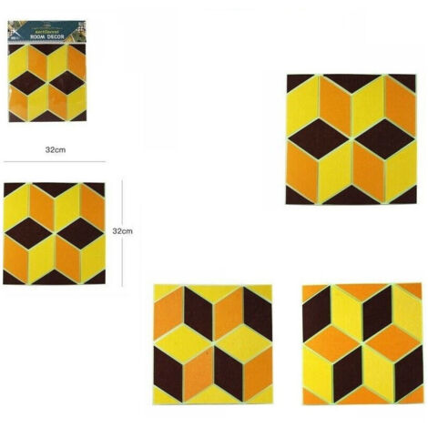 Trade Shop - 3d Piastrella Mattonella Adesivo Da Parete Muro Pannello 30x30cm 64386 -