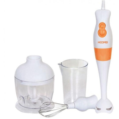 Trade Shop - 3in1 Mixer Ad Immersione Kit 2 Velocita' 250watt 65mm Frutta Verdura Cucina Casa -