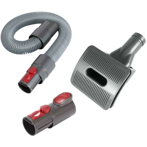 Trade-Shop 3in1 Set: Tierhaar-Bürste + Saugschlauch + Anschluss-Adapter kompatibel mit Dyson DC29 T2 DC30 DC31 DC32 DC33 DC33C DC34 DC35 DC36 DC37
