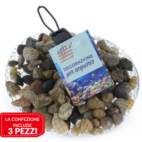 Trade Shop - 3PZ PIETRE DECORATIVE ACQUARIA DEKORIEN 0.5x0.8 CM -