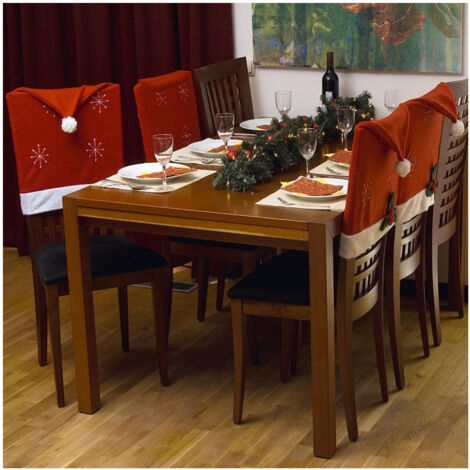 Trade Shop - 4 X COPRISEDIA NATALISATION COPRI SCHIENALE DECORATION TABELLE CENONE NATALE -