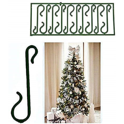 TRADE SHOP - 400 Ganci Verdi Per Appendere Palline Decorazioni Natalizie Albero Natale Gancetti -