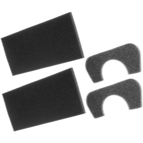 Trade-Shop 4in1 Schaumfilter-Set (2x Mikrofilter + 2x Motorschutzfilter) für Siemens VS55E81 VS57A80 VS57A81 VS57A82 VS57A83 VS57E81 VS59E80
