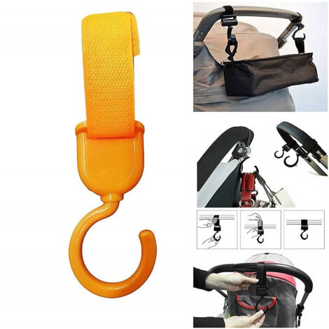 TRADE SHOP - 4pz Ganci 2.0kg Plastica Multifunzione Appendi Tutto Chiusura Passeggino -
