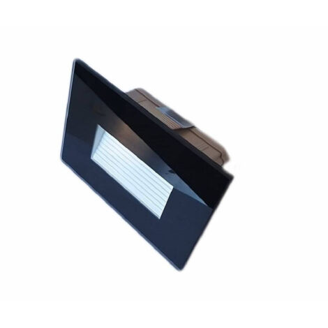 Trade Shop - 4w Led Second Scatola 503 3000k Ip65 Cornice En Vetro -      Negro