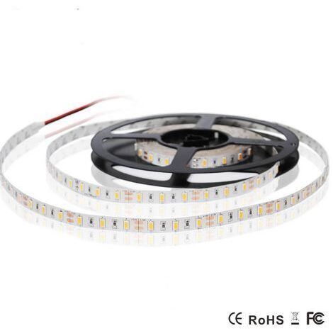 TRADE SHOP - 5 Metri Strip Striscia 300 Led 3014 Smd Per Esterno Ip65 12 V Dc Caldo Freddo - -Bianco Caldo      -