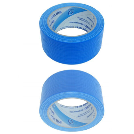 Trade Shop - 50 MM X 25 M STARKES BLAUES AMERIKANISCHES SEGELTUCHBAND VERSCHLIESST REPARATURPAKETE -