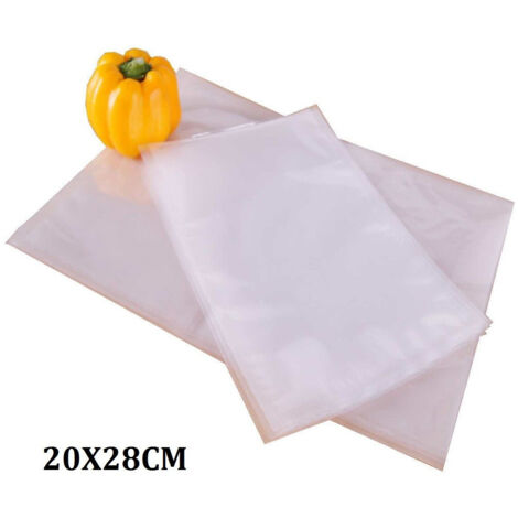 Trade Shop - 50 Sacchetti Sotto Vuoto Buste 20x28cm Per Alimenti Salvafreschezza Cibo Verdura -