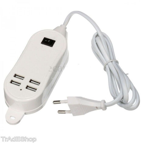 Trade Shop - 5a 3a 4 Puerto Usb De Muro Caricabatteria Adattatore -