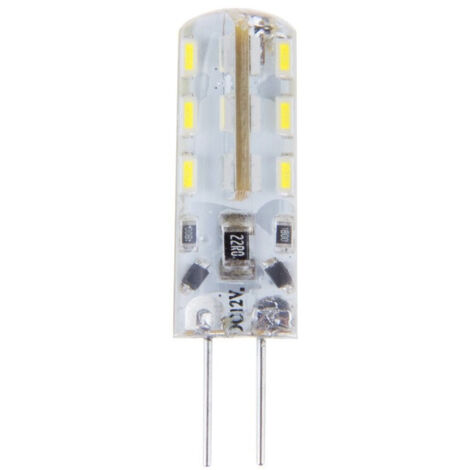TRADE SHOP - 5pcs Pezzi Dc12v 3014 Smd G4 Lampadina A Led Luminosa 3w Bianco Caldo Freddo - -Bianco Freddo      -