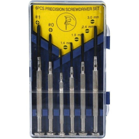 Trade Shop - 6 Cacciaviti Precisione Scanalato Torx Smartphone Tv Camera Occhiali Orologi Punte -