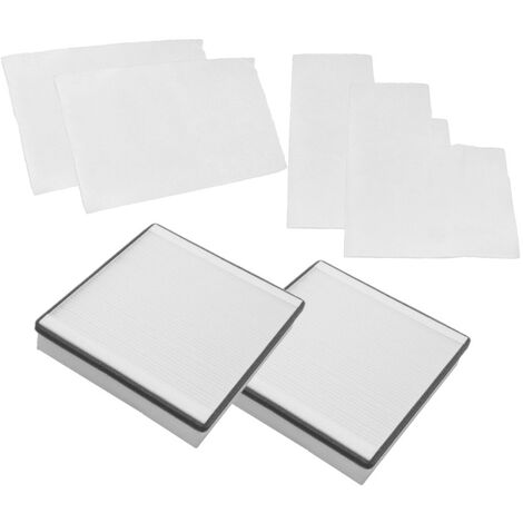 Trade-Shop 6in1 Filter-Set (2x Pollenfilter, 2x Zuluftfilter, 2x Abluftfilter) kompatibel mit Vallox KWL 090 SC, KWL 090 SE, KWL 091 SC, KWL 90 SC
