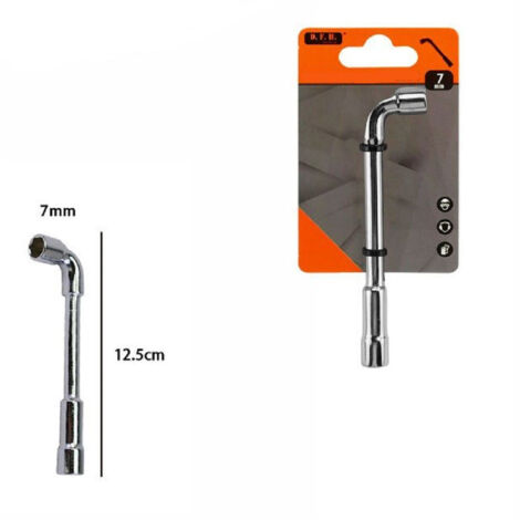 Trade Shop - 7 MM CHROM-VANADIUM-STAHL SECHSKANT-STECKSCHLÜSSEL 60228 -