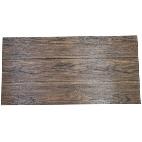 Trade Shop - 77X70CM PANEEL DUNKLES HOLZ EFFEKT PVC TAPETE 3D KLEBER WAND -