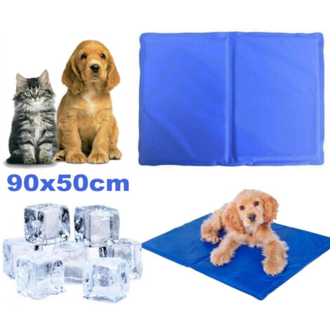 Trade Shop - 90x50CM KÜHLMATTE KÜHLKISSEN FÜR HUNDE TIERE -