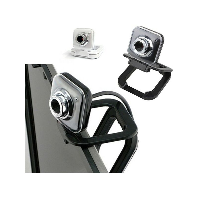Trade Shop Traesio - Mini Webcam Pour Pc Usb 2.0 Haute Definition Pivotante 360° 20000k