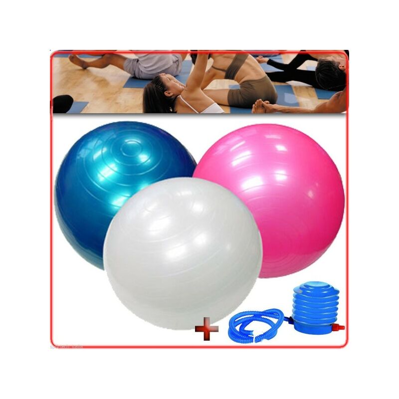 Trade Shop Traesio - Ballon De Gym Pour Exercices Abdominaux Yoga Pilates Fitness Gym Grossesse