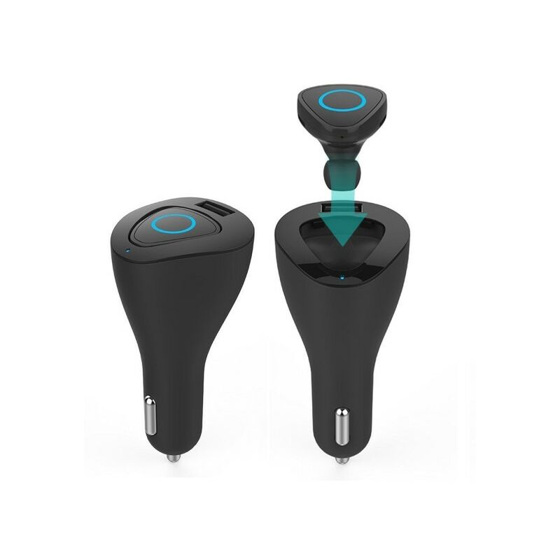 Oreillette Bluetooth Mini Microphone Usb Wifi Chargeur De Voiture Pour Smartphone