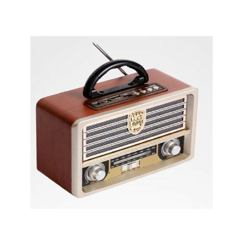 Radio Réveil Musical Portable Design Retro Usa Style Vintage Usb Fm/am Q-yx2022