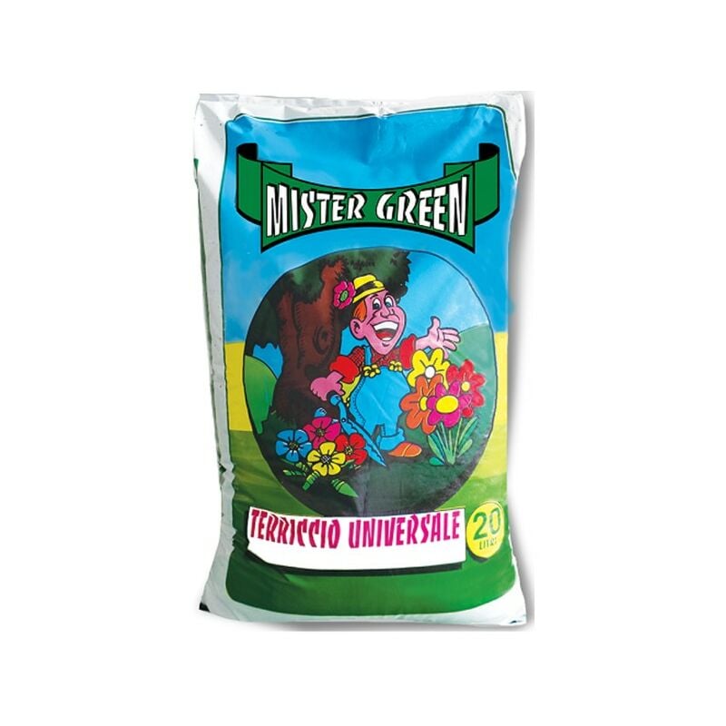 Trade Shop Traesio - Mister Green Terre Universelle 20 Litres Pour Plantes Fleurs Bulbes Terre Potager