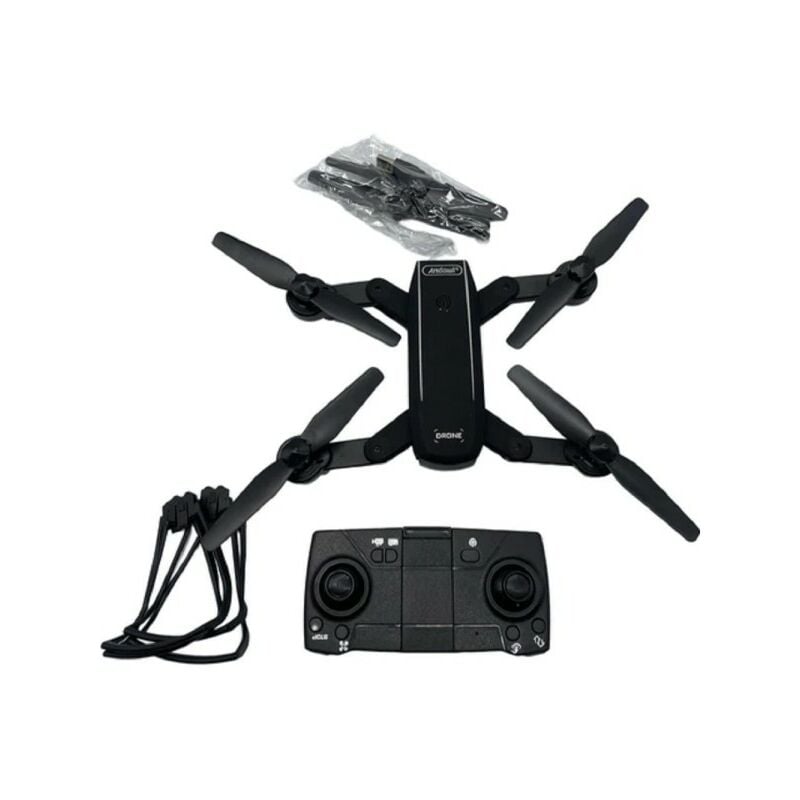 Trade Shop Traesio - Drone Sky69 Pliable Wifi 2.4 Ghz Fpv Avec Camera 720p Led Pale Ventilateur